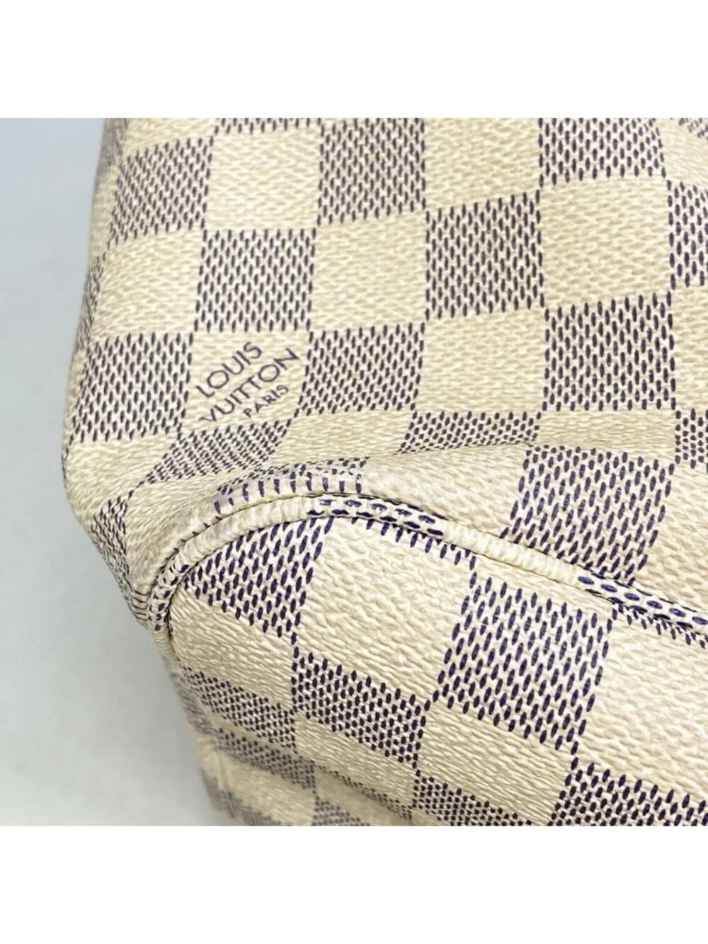 Louis Vuitton Tote Damier Azur Neverfull MM White